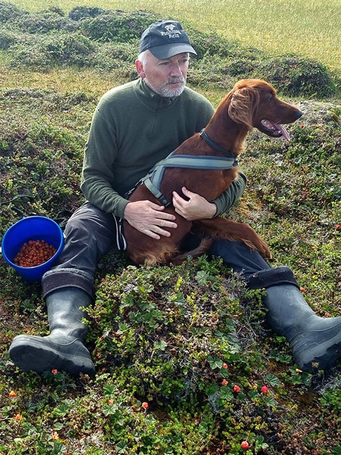 Jørn with his dog