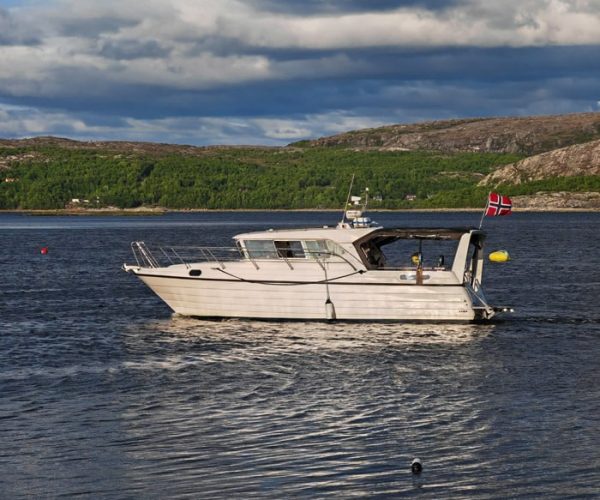 Boat Silja in habor of Kirkenes