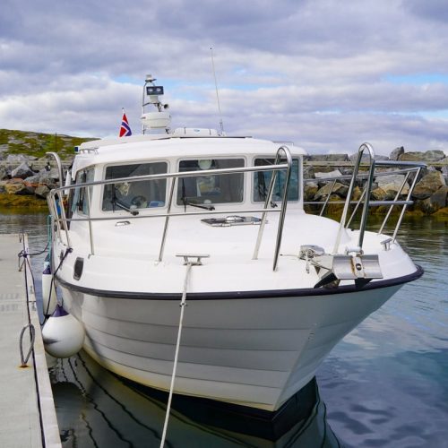 Boat Silja in Habor of Bugøynes