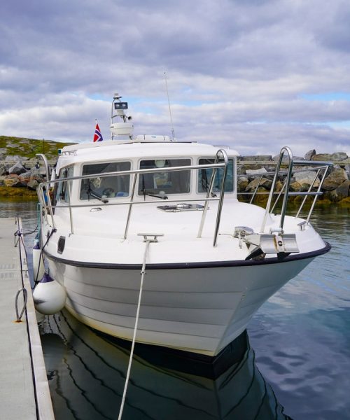 Boat Silja in Habor of Bugøynes