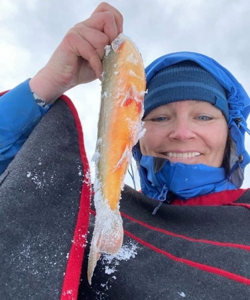 Silja ice fishing - Barents Adventure